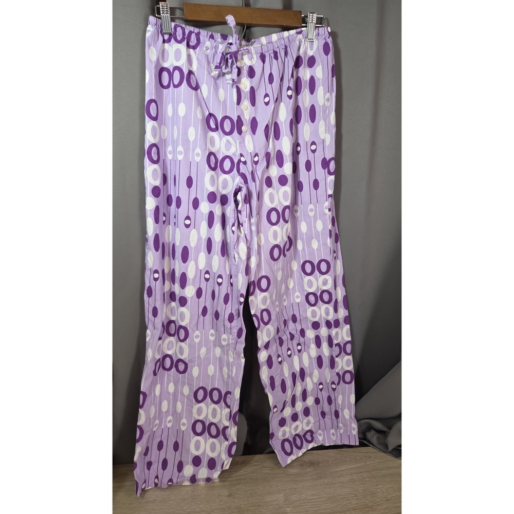 Old Navy Women's Purple MOD Pattern lounge pajama Pants medium Cool Summer